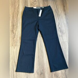JONES NY Jeans Mercer Bootcut Black Rhinestone Pocket Pants Sz 16 NWT